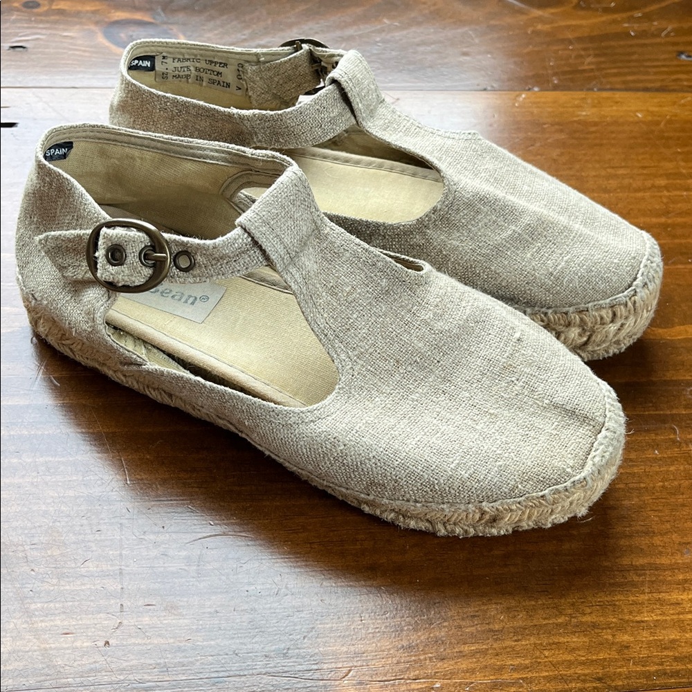 L.L. Bean Made-in Spain Espadrille Flats Sz 7